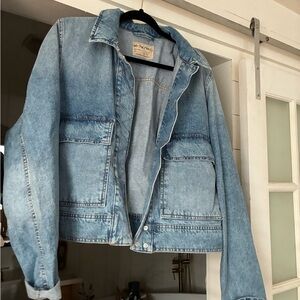 We The Free Light Blue Jean Jacket